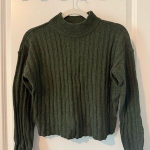 Madewell Green Ribbed Women's Sweater